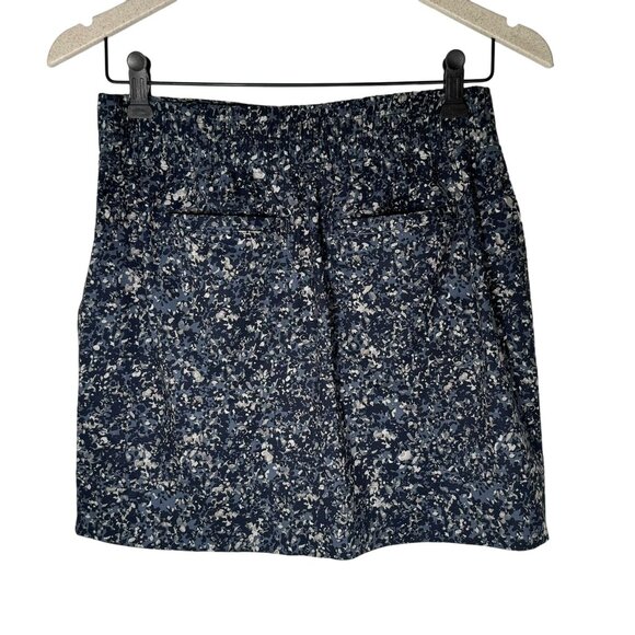 ATHLETA WOMEN'S PRINTED MIDTOWN SKIRT SKORT SIZE 0 XS Blue Confetti - Picture 2 of 8